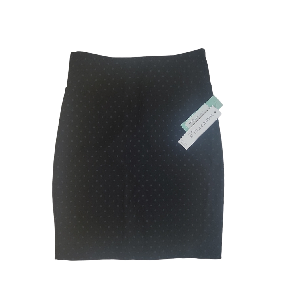 Margaret‎ M Polka Dot Stretch Career Pencil Mini Skirt Brand New Size XSP